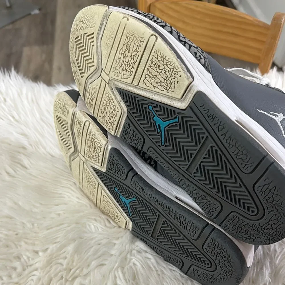 Jordan Gray and Blue Sneakers Size 10.5